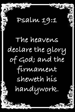 Psalm 19 1 8BW